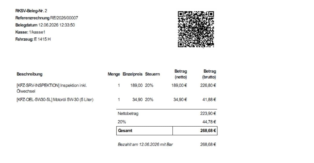 RKSV-Registrierkasse